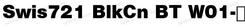 Swis721 BlkCn BT W01字体转换